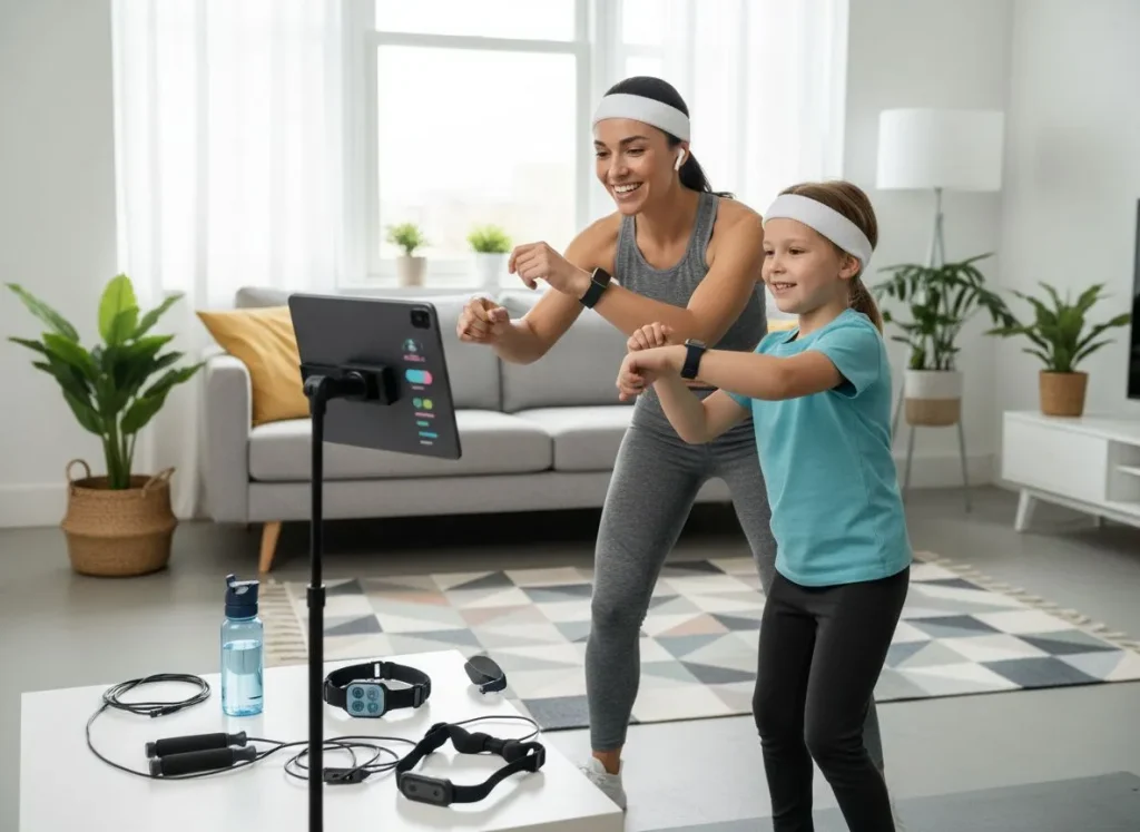 Цифровой фитнес для мамы и ребёнка: носимые устройства, приложения и совместные занятия