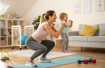 Micro-workouts: тренировки для мам с детьми, которые реально работают в 2026